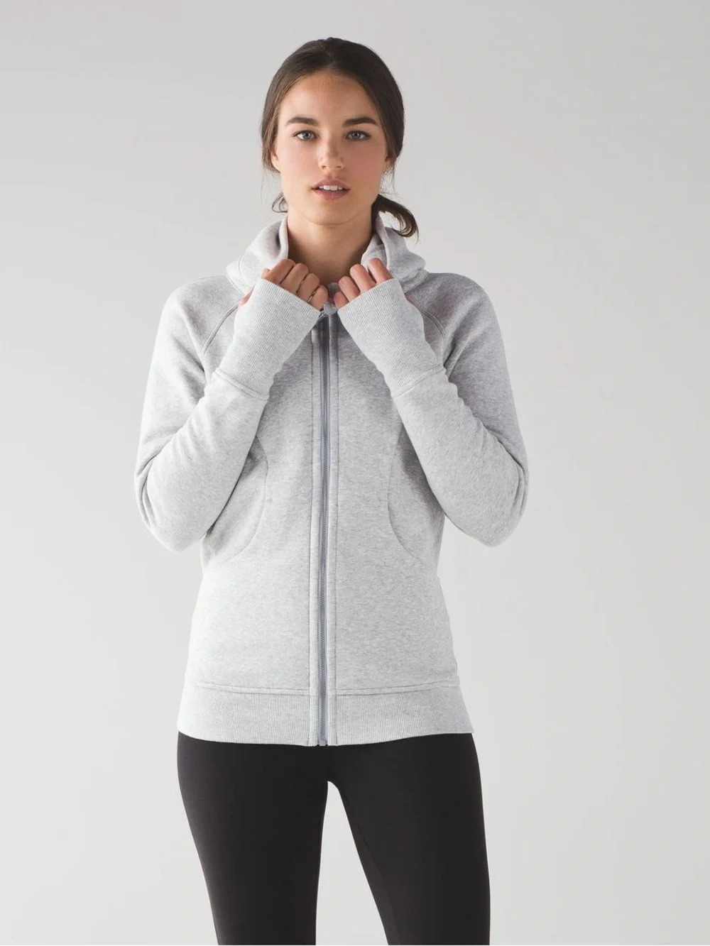 Lululemon Scuba Hoodie *Classic Cotton Fleece*, beige, size 6